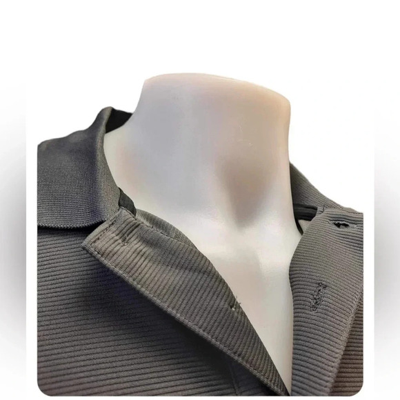 Ben Hogan Grey Ribbed Polo Performance Shirt Size  XL - Picture 4 of 9